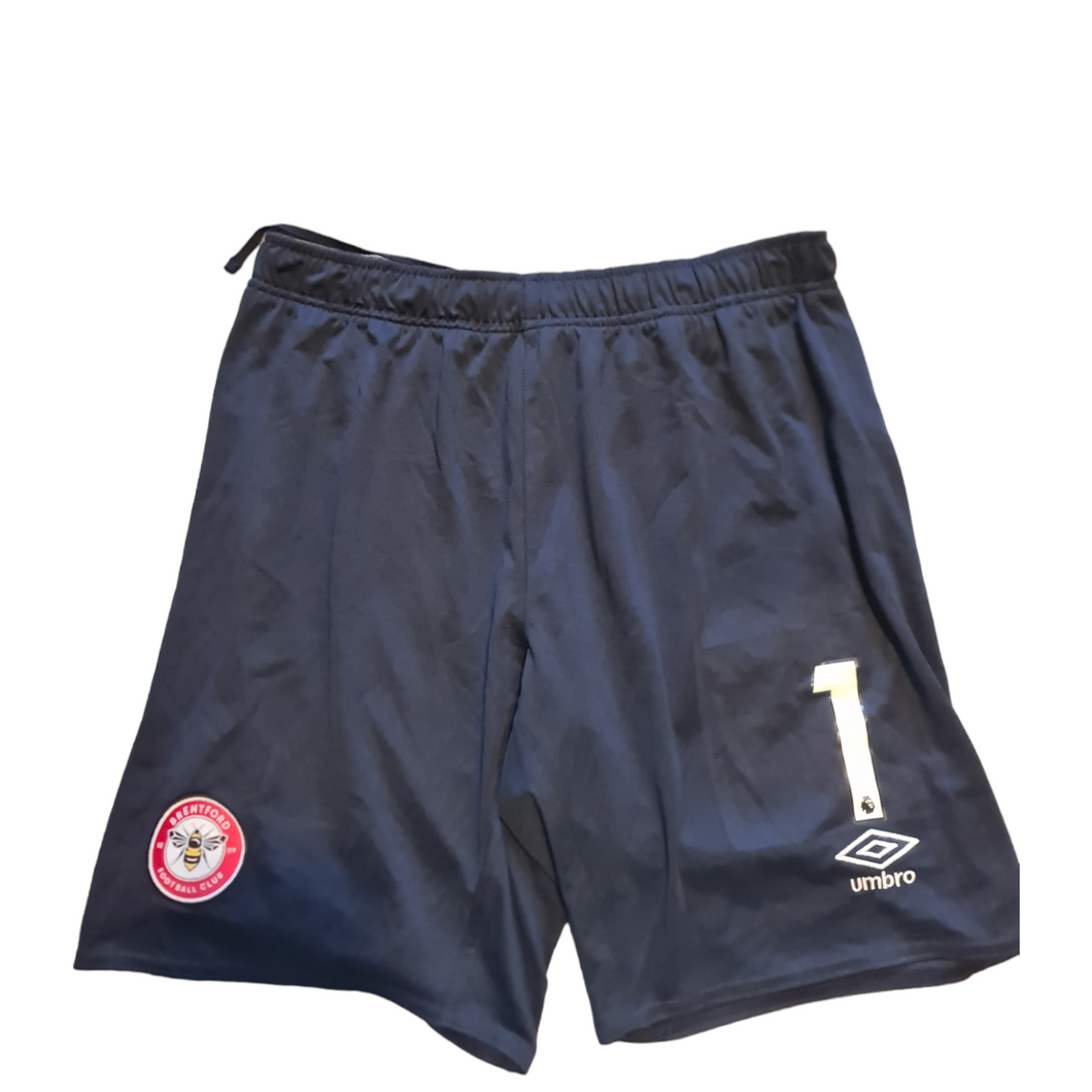 Brentford Fc Shorts Blue Away Player Issue #1