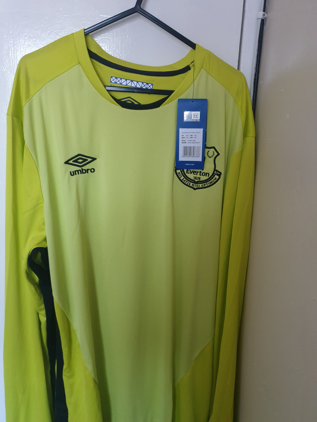 BNWT Everton Fc 2016-17 Goalkeeper Shirt (Size XXL)