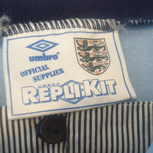 Load image into Gallery viewer, England Umbro Blue 3rd Shirt 1992/93 Shirt Excellent Condition (Xl/XXL)
