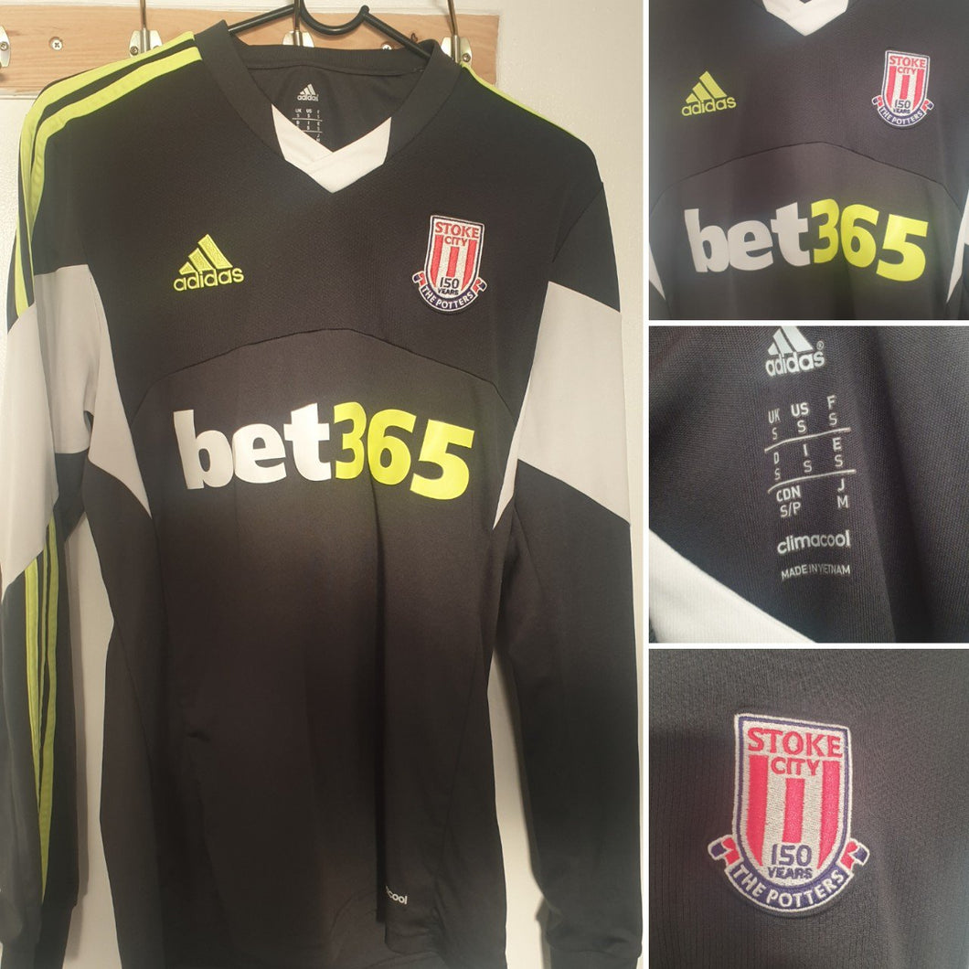 Stoke City Away Football Shirt 2013/14 Long Sleeve (Size Small).
