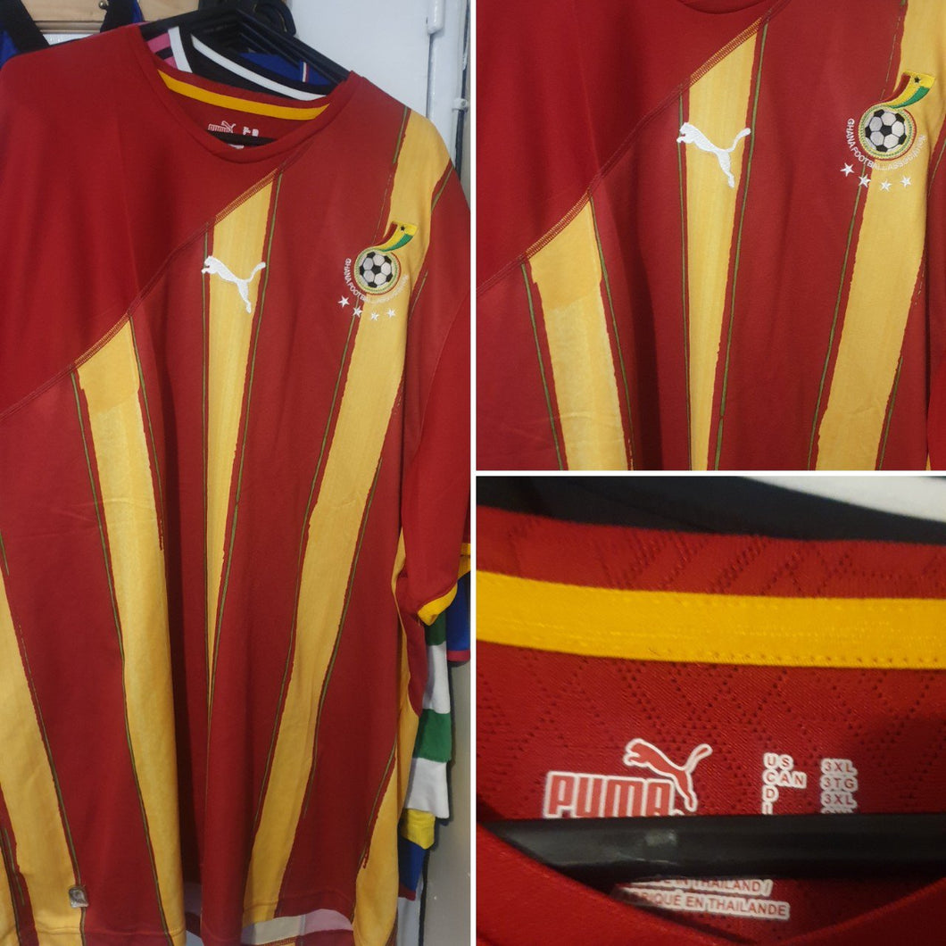 Ghana National Team 2010/2011 Football Shirt Away (Size XXL)