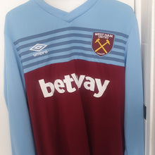 Load image into Gallery viewer, West Ham 2019/20 Home Shirt Long Sleeve
(Size:Medium)
