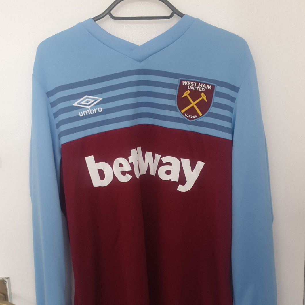 West Ham 2019/20 Home Shirt Long Sleeve
(Size:Medium)