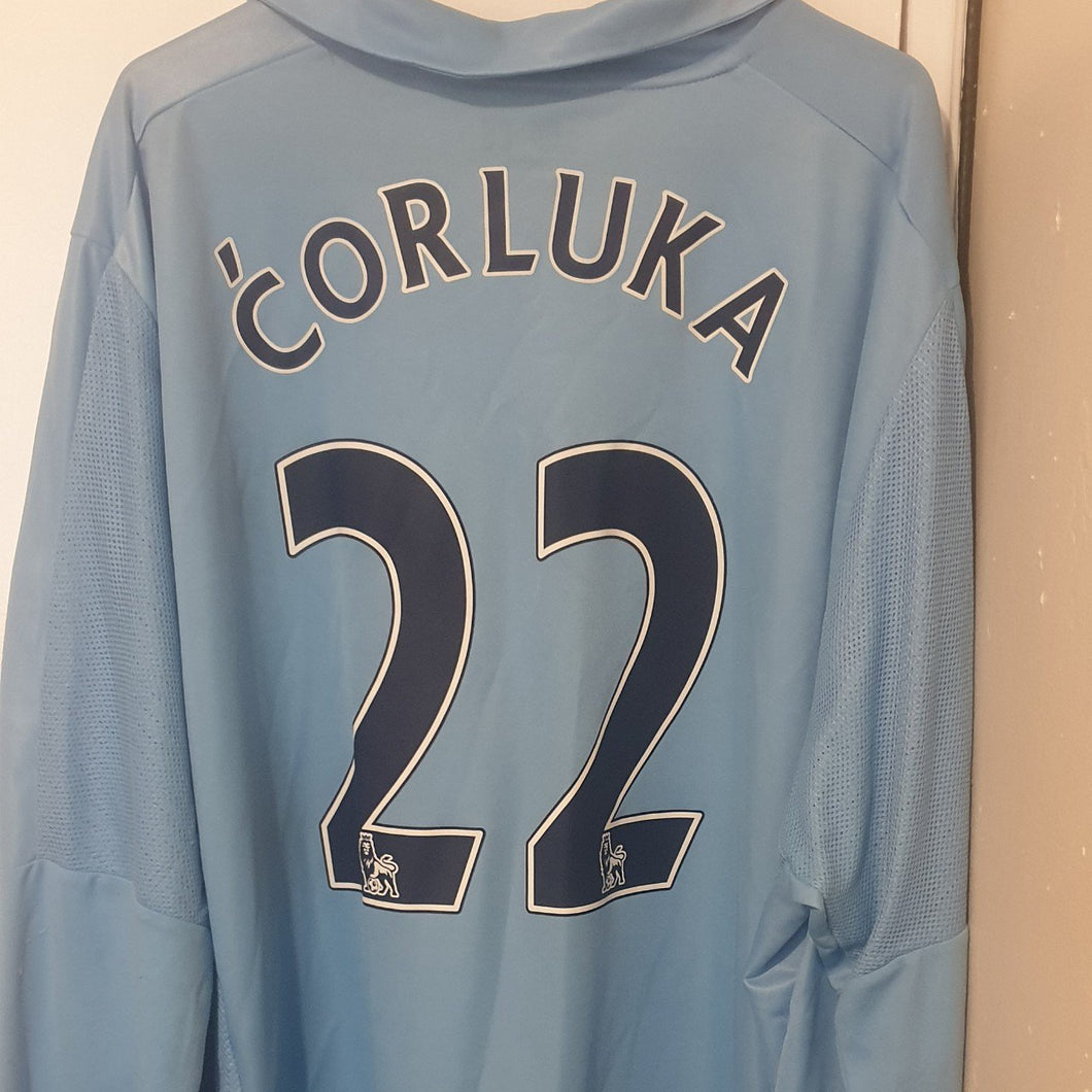 Tottenham Hotspur 2008/2009 L/S Away Football Shirt Corluka 22 (Size Xxl)