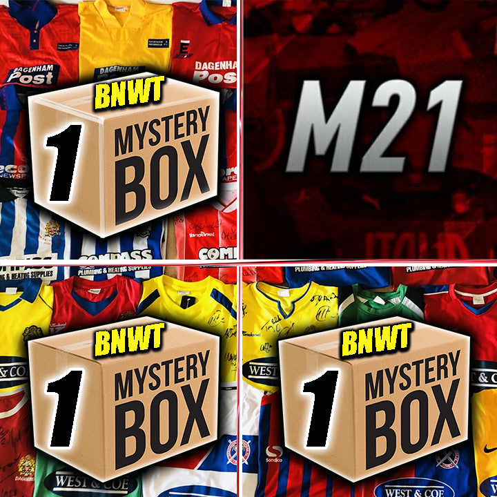 Guaranteed Brand New With Tags M21FootballShirt Mystery Box (Adult Sizes)