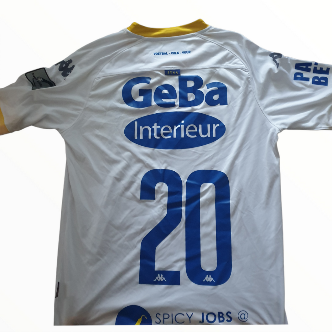 Sint-Truiden STVV 2015-16 Third Shirt Player Issue #20 Dussaut (Size Large)