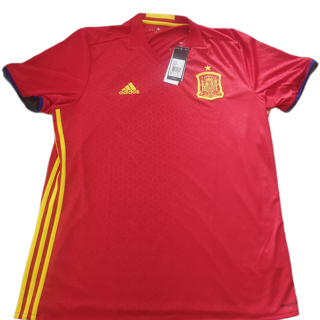 BNWT Spain 2016-17 Home Shirt (Size XL)