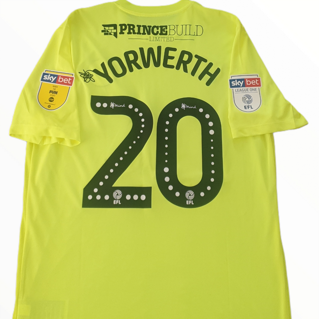 Peterborough United FC 2018-19 Third Shirt Match Worn Josh Yorwerth #20