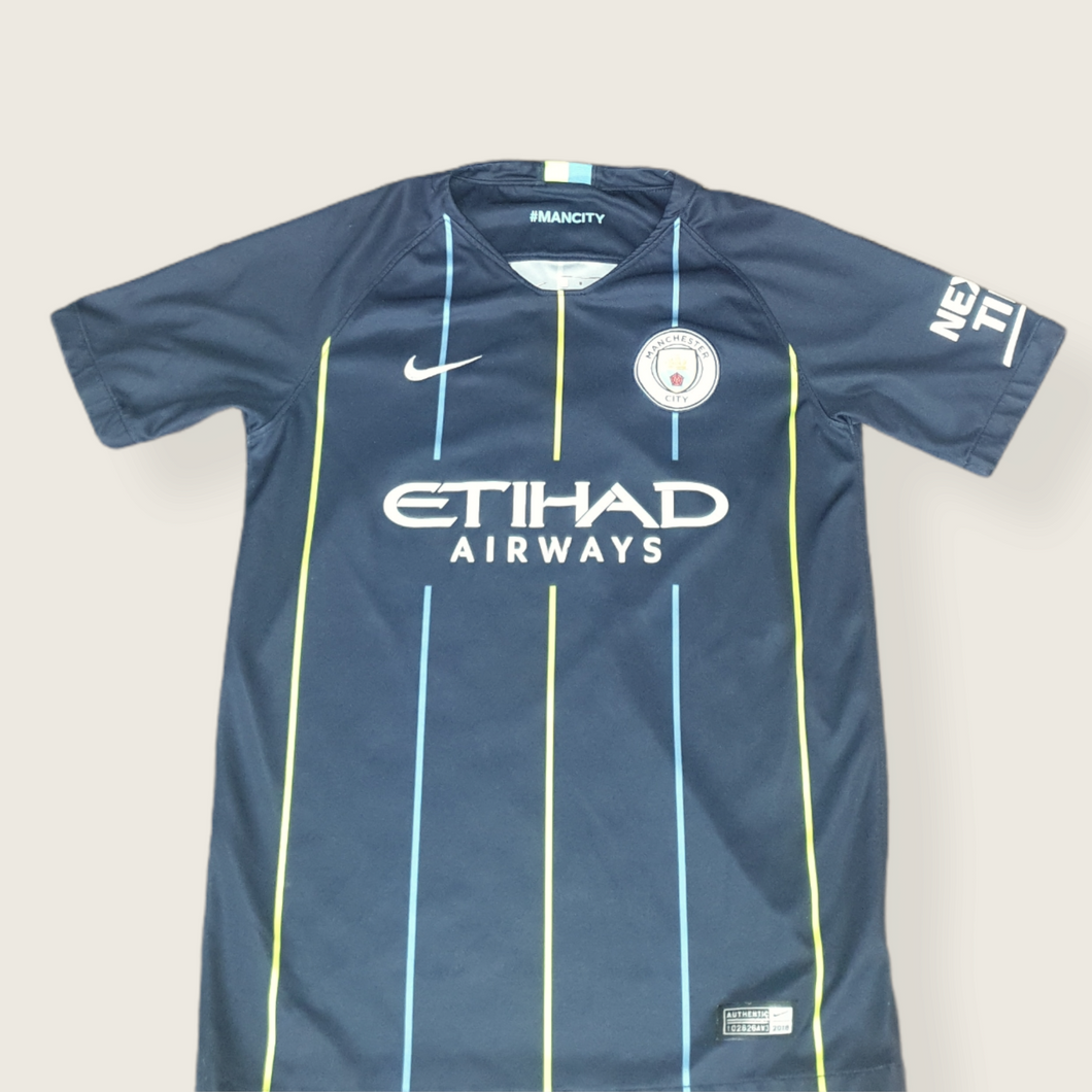 Manchester City 2018-19 Away Shirt (Large Youth 12-13yrs)