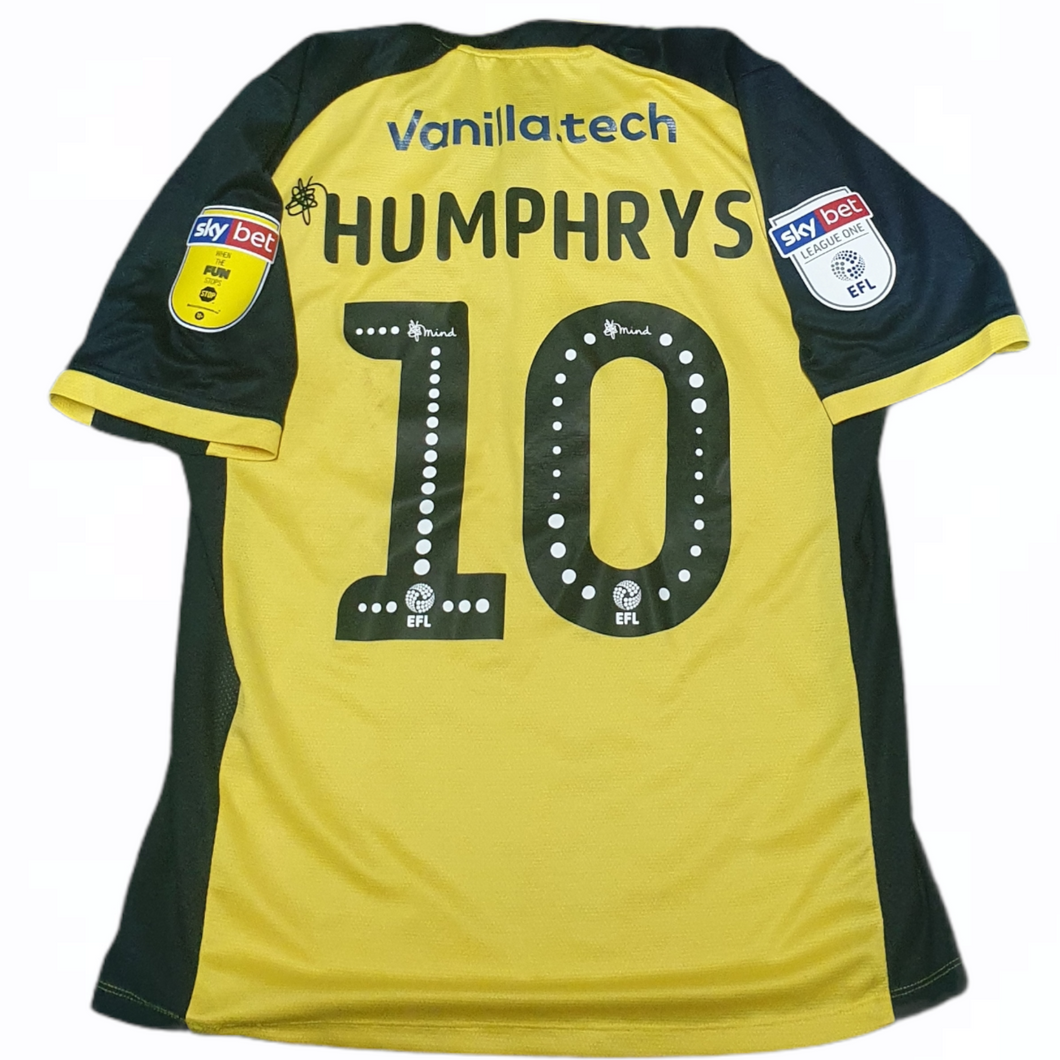 Scunthorpe United 2018-19 Away Shirt Match Worn By Humphrys #10
