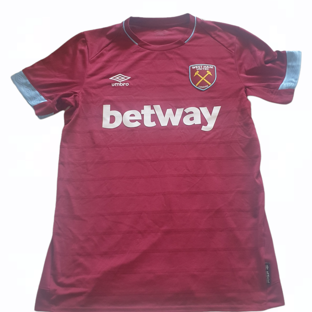 West Ham United 2018-19 Home Shirt (Size Medium)