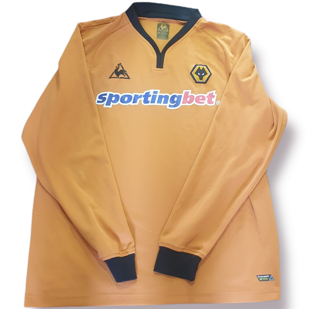 Wolverhampton Wanderers 2009-2010 Home Shirt Long Sleeve (Size XXL)
