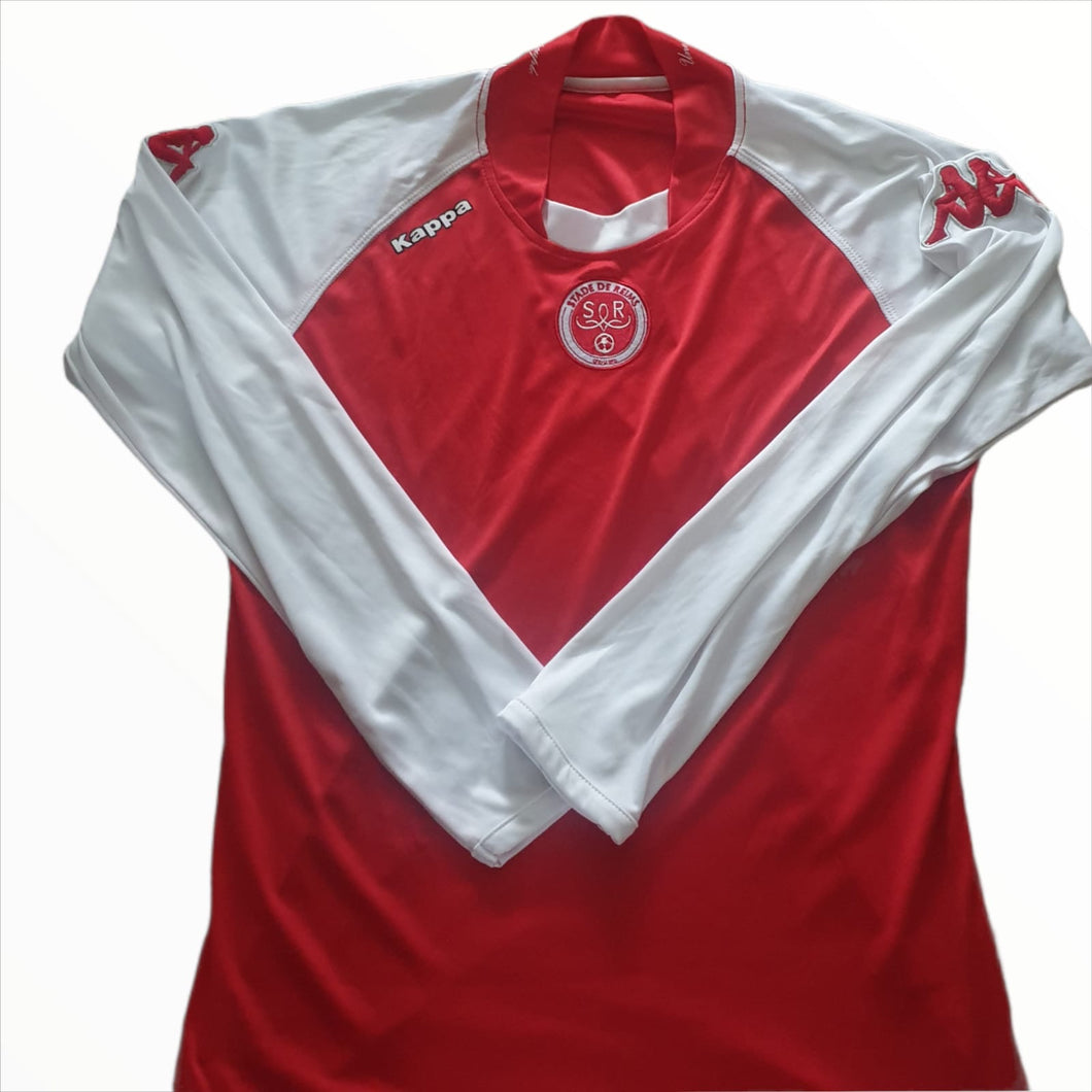 Stade de Reims 2011-12 Long Sleeve Home Shirt (Size Medium)