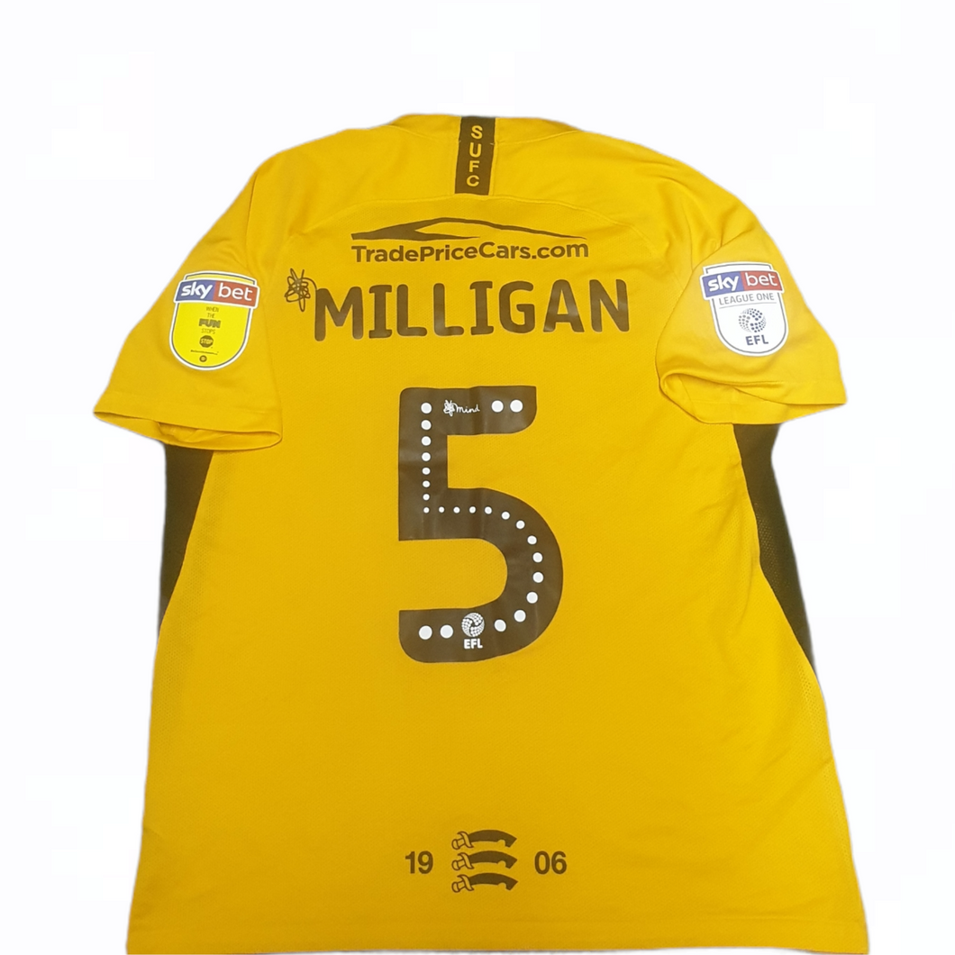 Southend United 2019-20 Away Shirt Milligan #5 (Size Large)