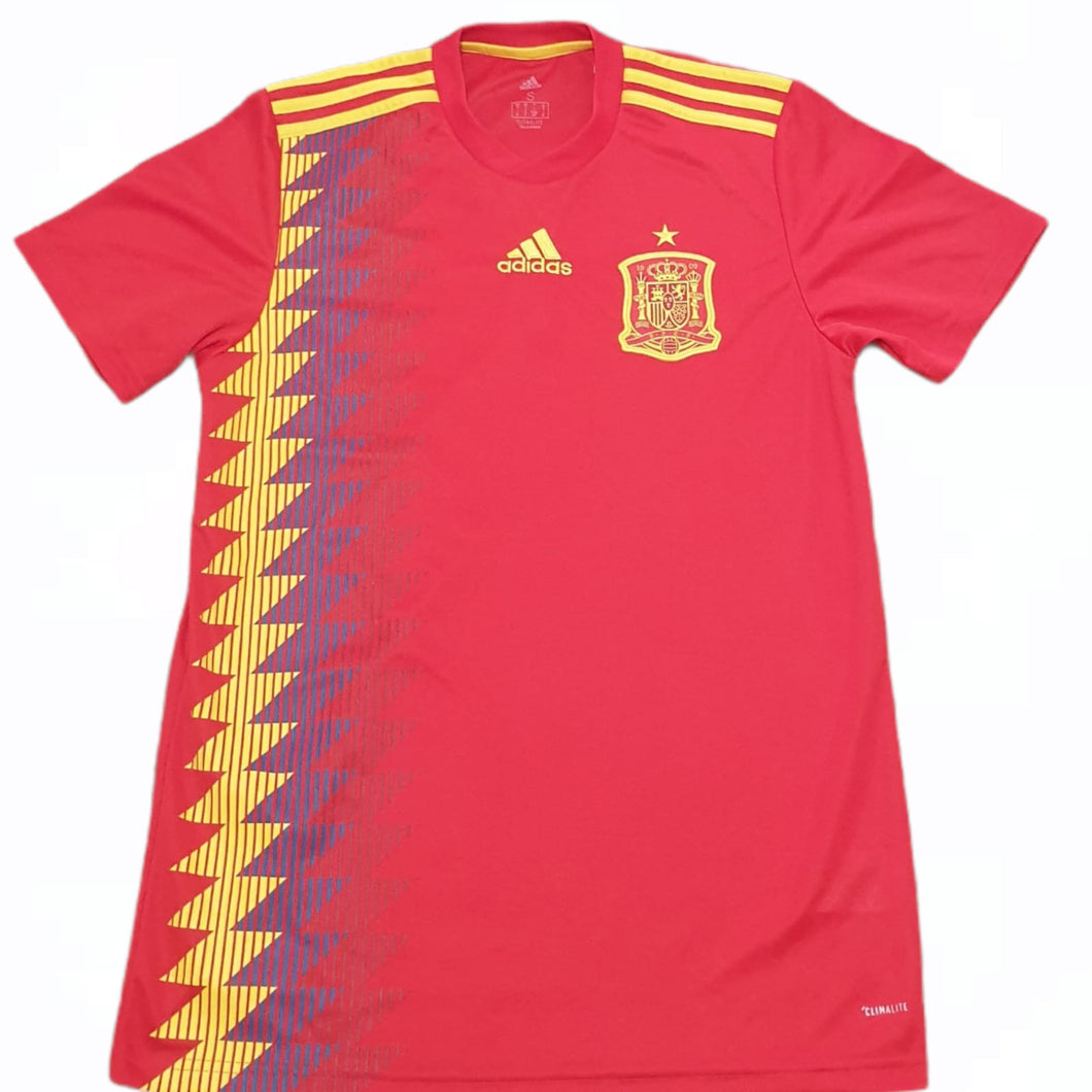 Spain 2018-19 Home Shirt (Size Small)