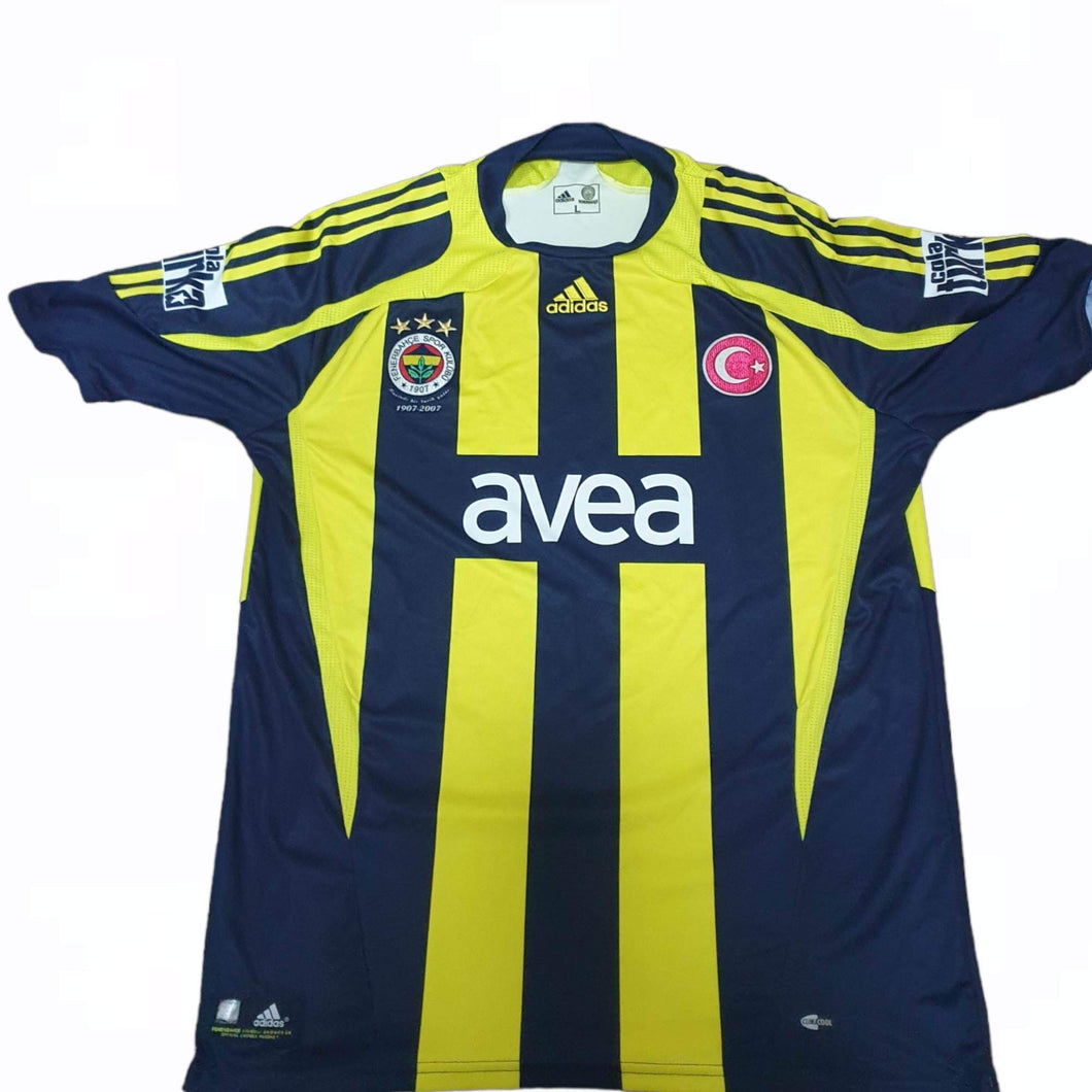 Fenerbahçe 2007-08 Home Shirt (Size Large)